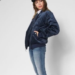 7 For All Mankind velour bomber jacket